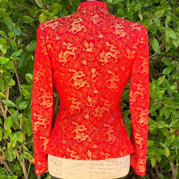 HOST PICK! Chinese Dragon Custom Made Jacket EUC - Picture 6 of 8